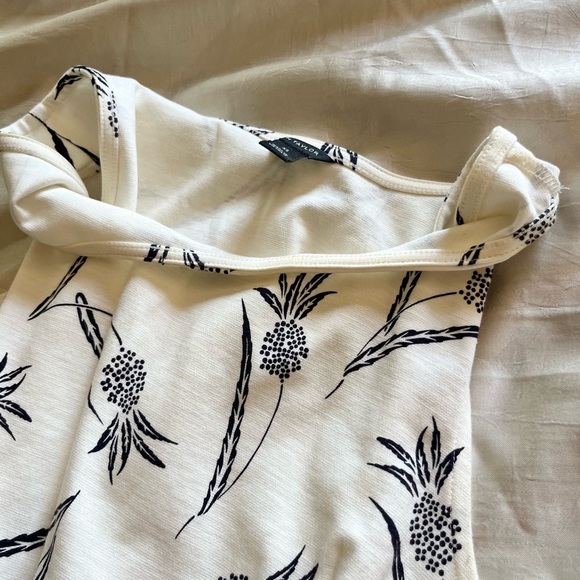 Ann Taylor Black and White Pineapple Tank Top - Picture 6 of 8